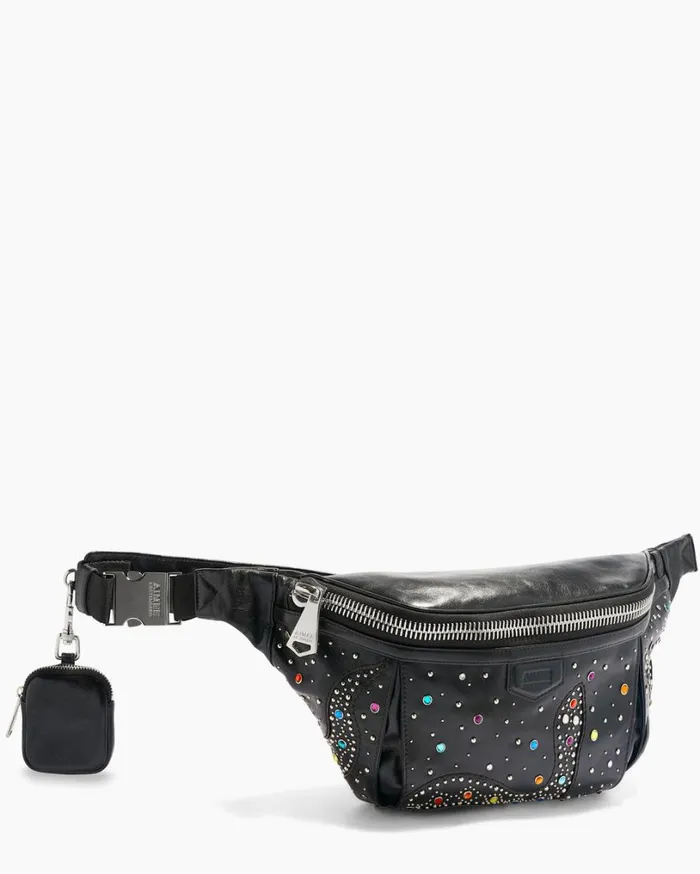 Outta Here Novelty Large Sling Black Snake Studs Women Aimee Kestenberg Crossbody Bags