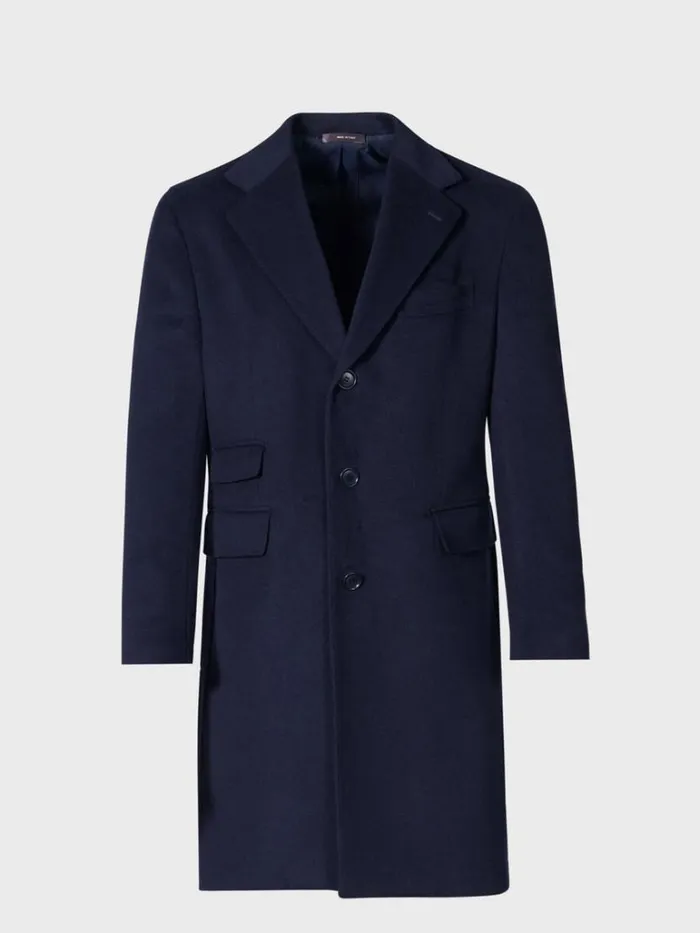 Overcoats Mens Paul Stuart Cashmere Overcoat Midnight