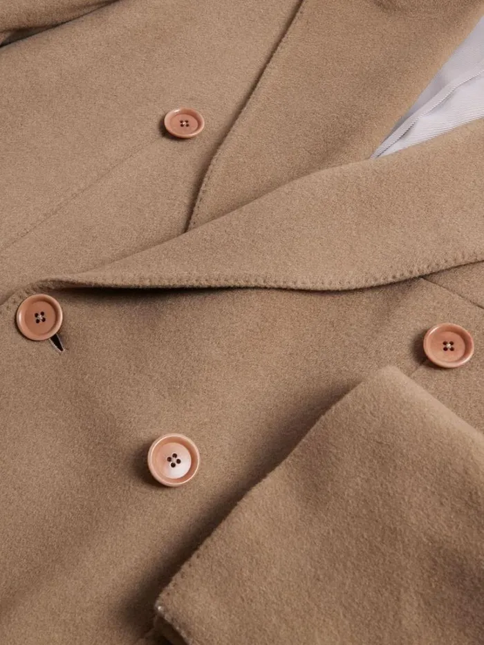 Overcoats Mens Paul Stuart Double Breasted Cashmere Overcoat Camel