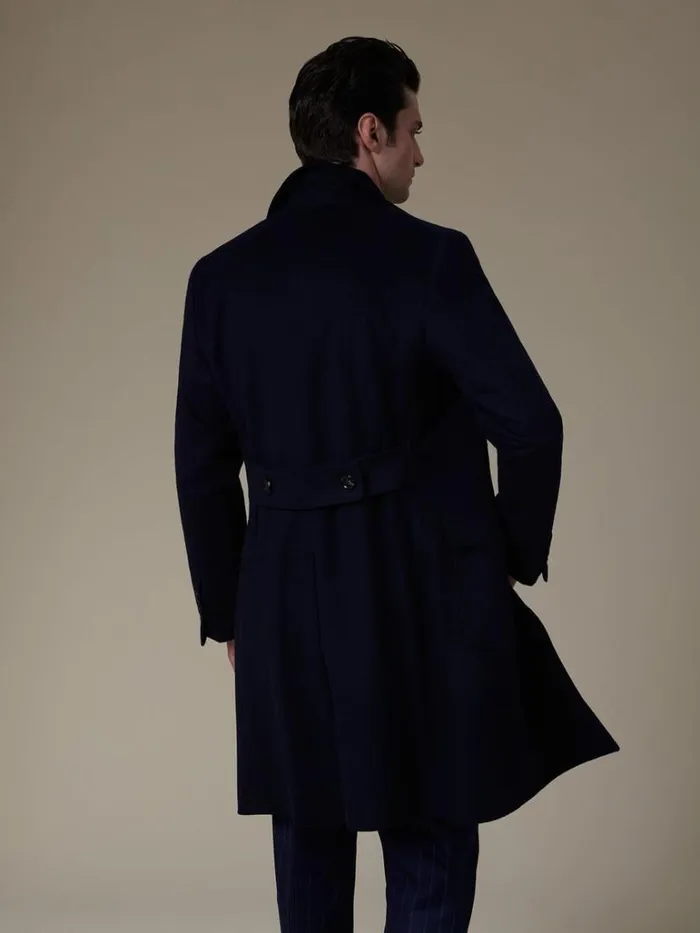 Overcoats Mens Paul Stuart Water Repellent Wool Coat Navy