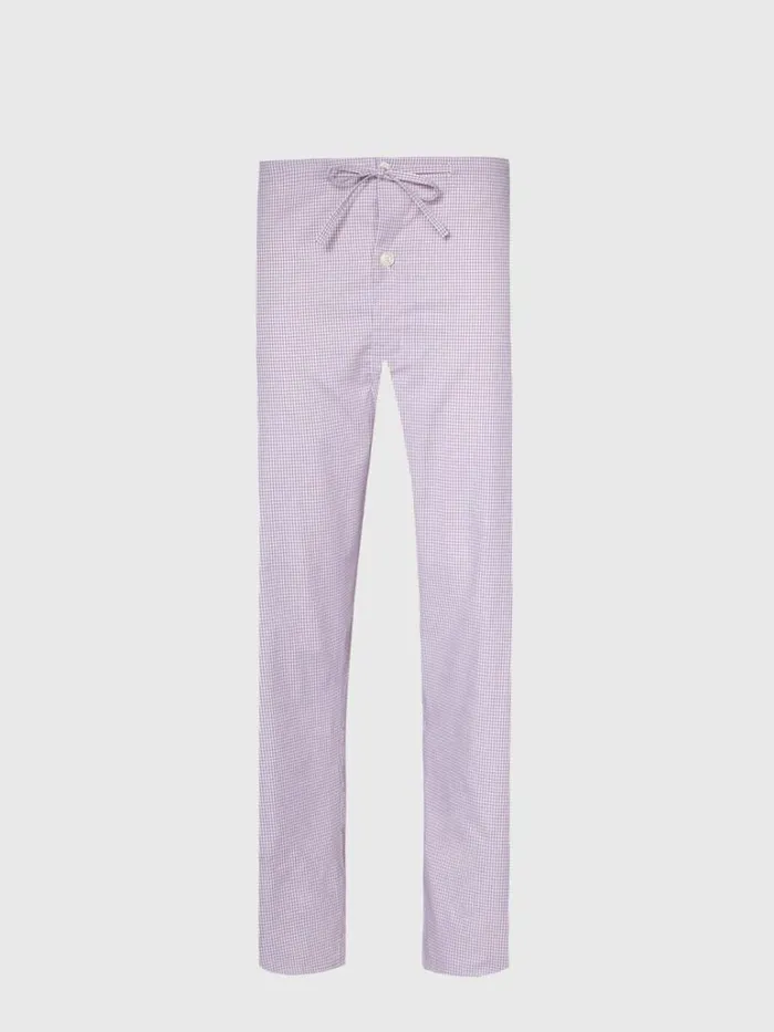 Pajamas and Loungewear Mens Paul Stuart Micro Graph Check Lounge Pant Red