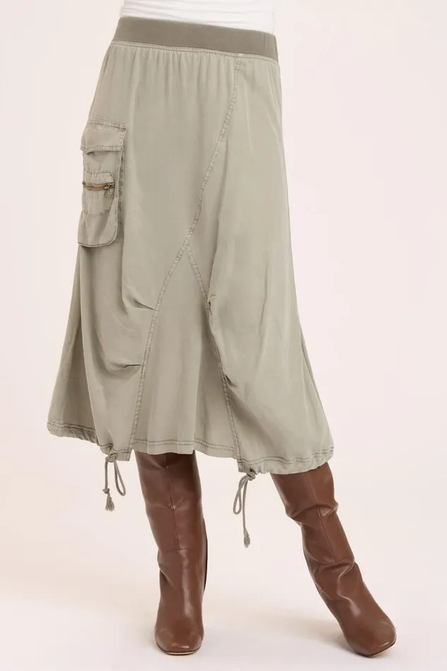 Palmira Cargo Skirt Grove Pigment Clothing XCVI Skirts
