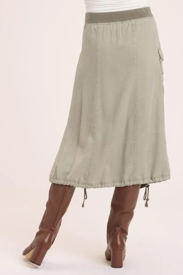 Palmira Cargo Skirt Grove Pigment Clothing XCVI Skirts