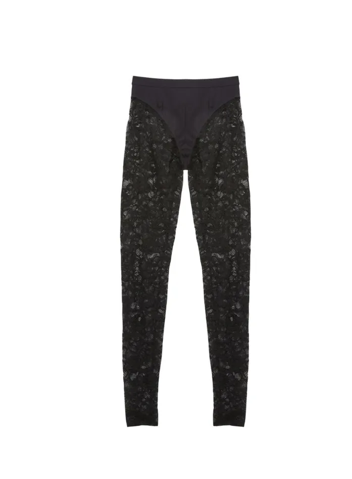 Pants Clothing Fleur Du Mal Lace and Jersey Legging Black