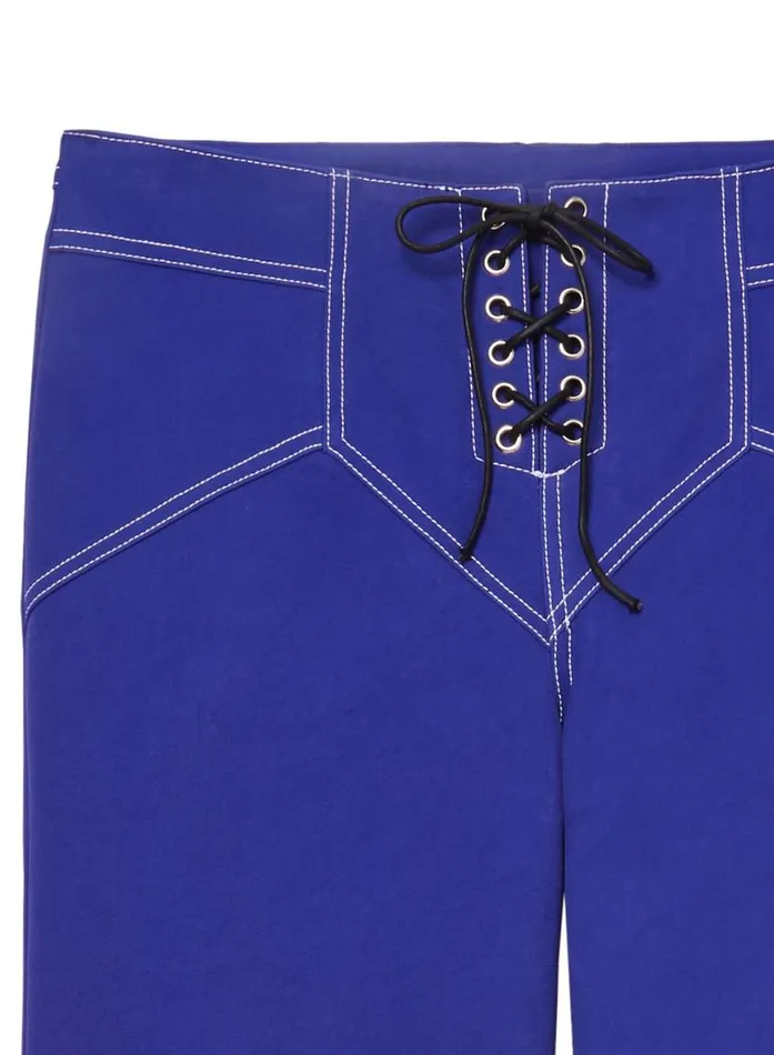 Pants Clothing Fleur Du Mal Lace Up Jean Electric Blue