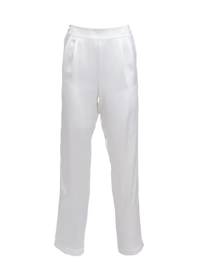 Pants Clothing Fleur Du Mal Tuxedo Pant Ivory