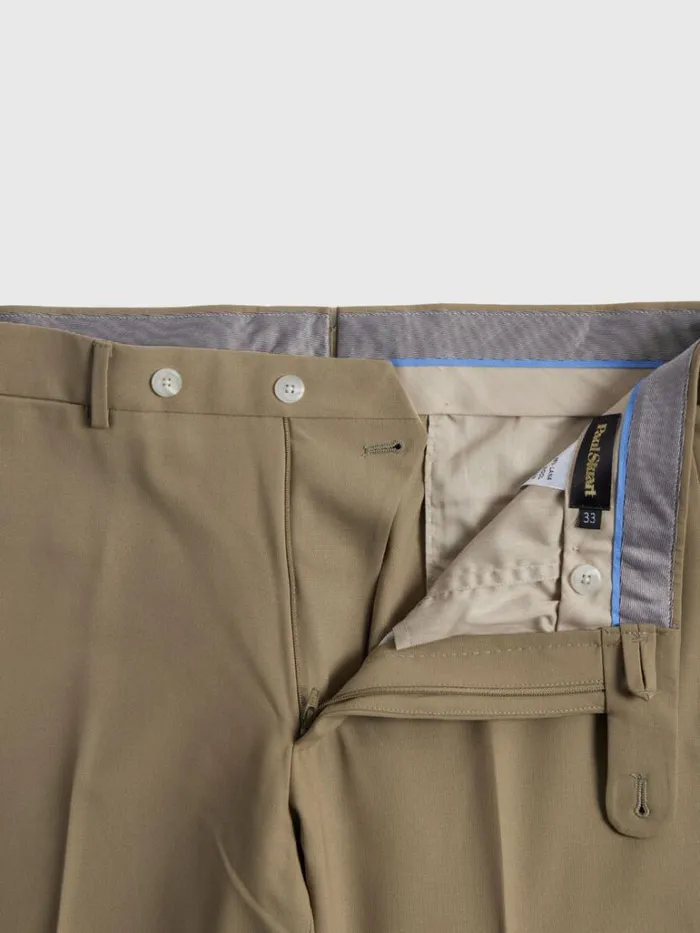 Pants Mens Paul Stuart All Year Wool Dress Trouser Sage