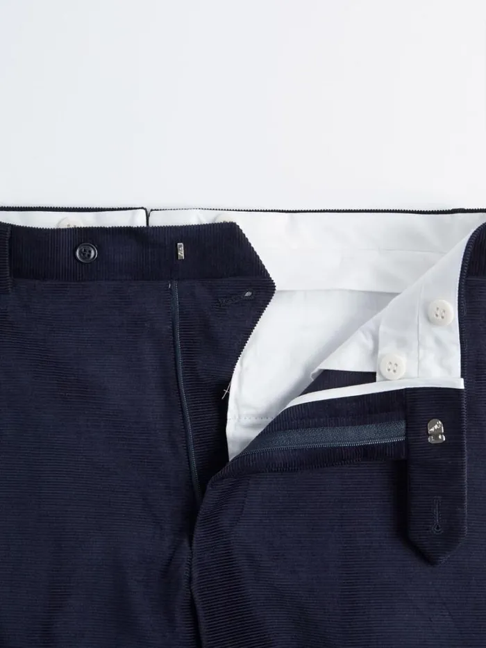 Pants Mens Paul Stuart Cotton Horizontal Cord James Trouser Brown
