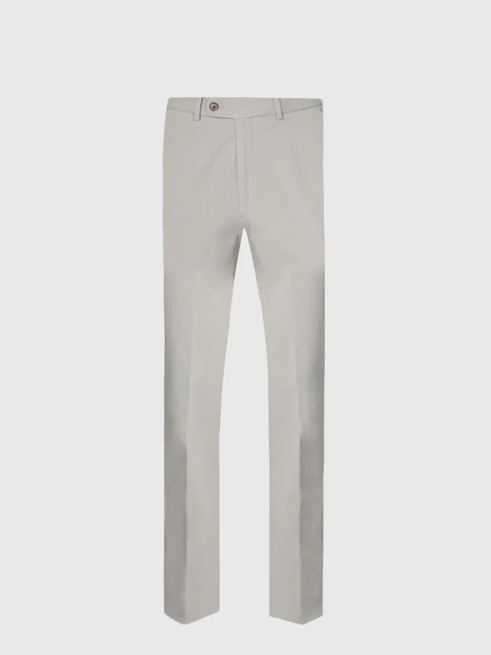 Pants Mens Paul Stuart Cotton Plain Front Newton Pant Silver