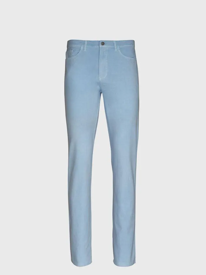Pants Mens Paul Stuart Five Pocket Cotton and Modal Pant Khaki