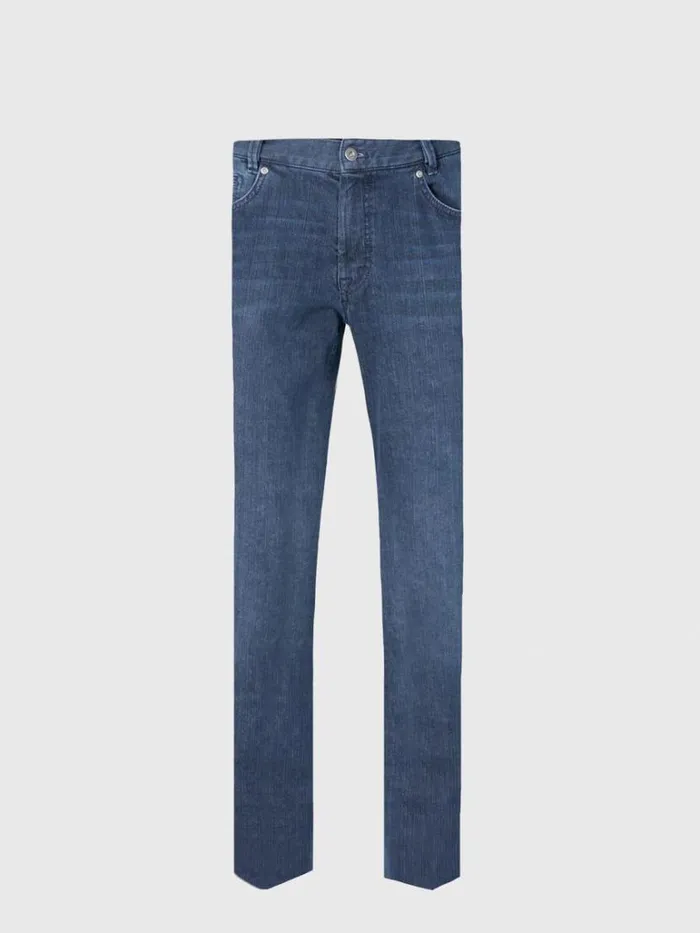 Pants Mens Paul Stuart Five Pocket Cotton And Cashmere Denim Pant Indigo