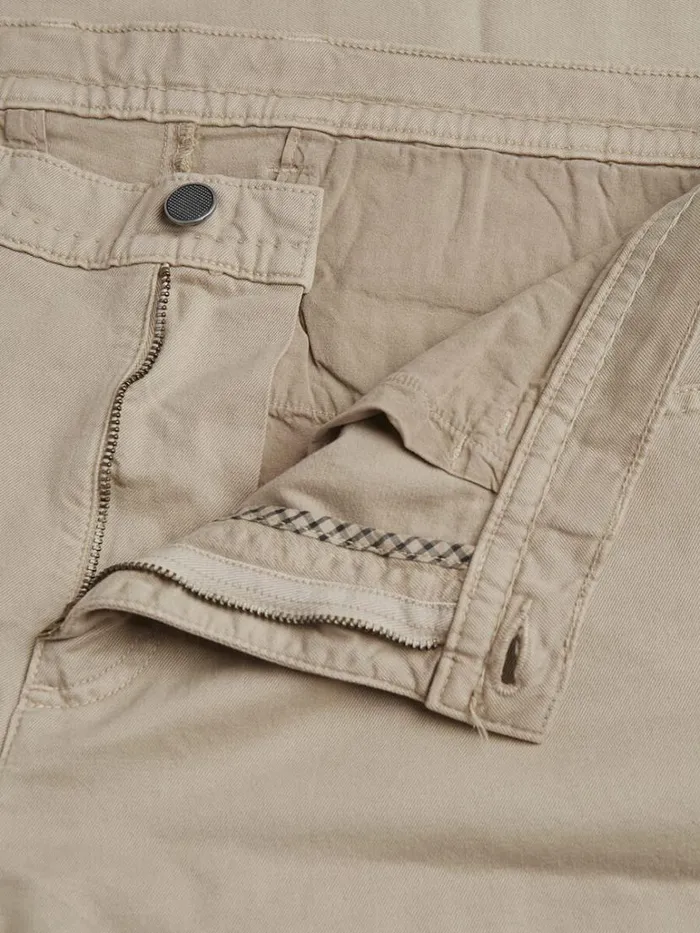 Pants Mens Paul Stuart Five Pocket Pima Cotton Pant Khaki