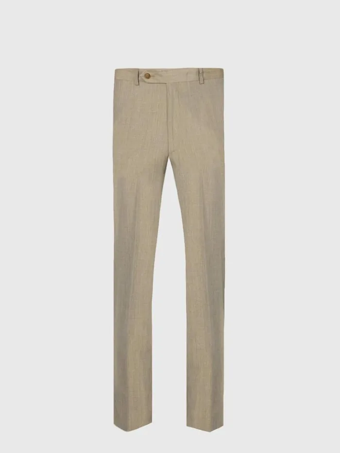 Pants Mens Paul Stuart Silk Plain Front Dress Trouser Sage