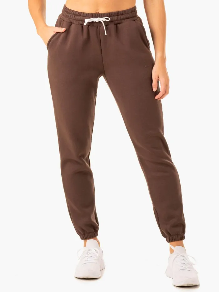 Pants Womens Ryderwear Restore Track Pants Chocolate