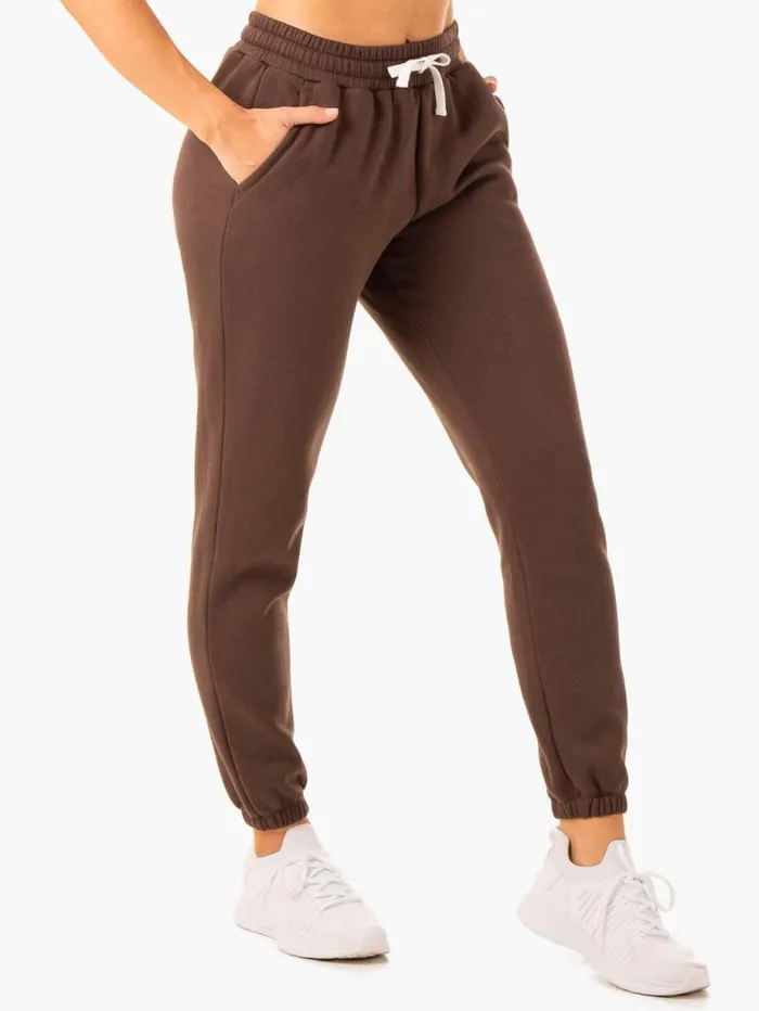 Pants Womens Ryderwear Restore Track Pants Chocolate