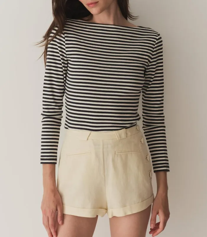 PAULETTE TEE Nantucket Stripe Shop DEN Tees