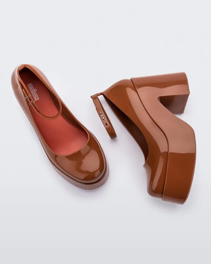 Platforms Women Melissa Doll Heel Brownred