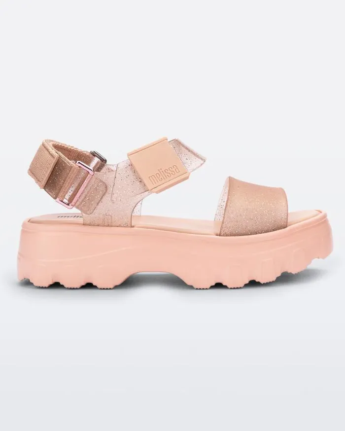Platforms Women Melissa Kick Off Sandal Beigeglitter Beige