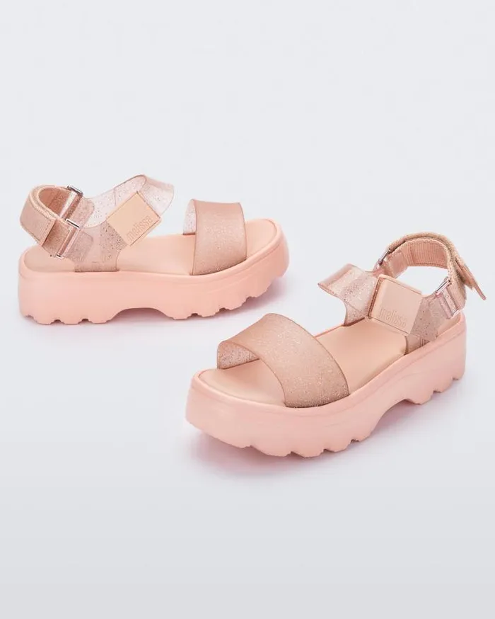 Platforms Women Melissa Kick Off Sandal Beigeglitter Beige
