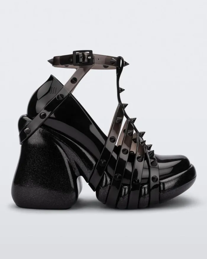 Platforms Women Melissa Punk Love Heel Blackclear Black