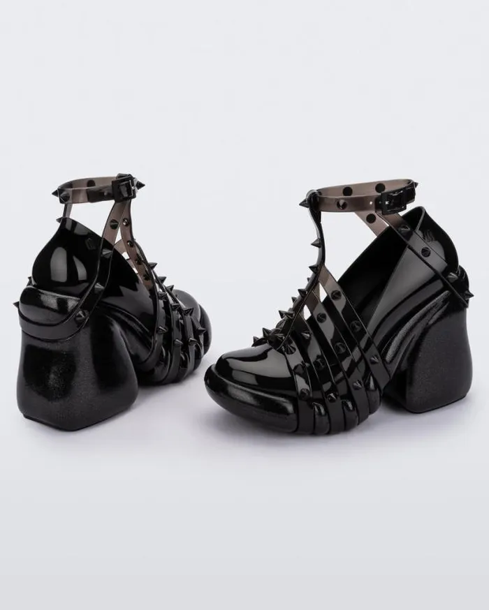 Platforms Women Melissa Punk Love Heel Blackclear Black