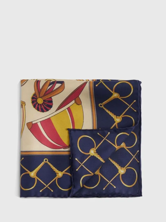 Pocket Squares Mens Paul Stuart Equestrian Printed Silk Pocket Square Burgundynavy Pocket Squares Mens Paul Stuart Equestrian Printed Silk Pocket Square Burgundynavy