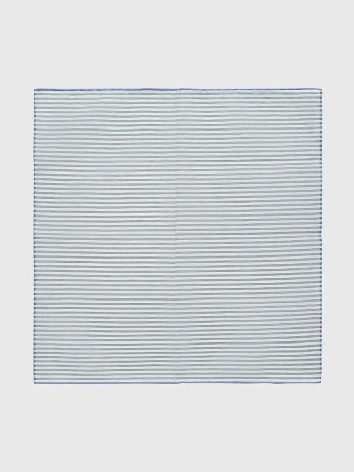 Pocket Squares Mens Paul Stuart Striped Cotton And Linen Pocket Square Brown