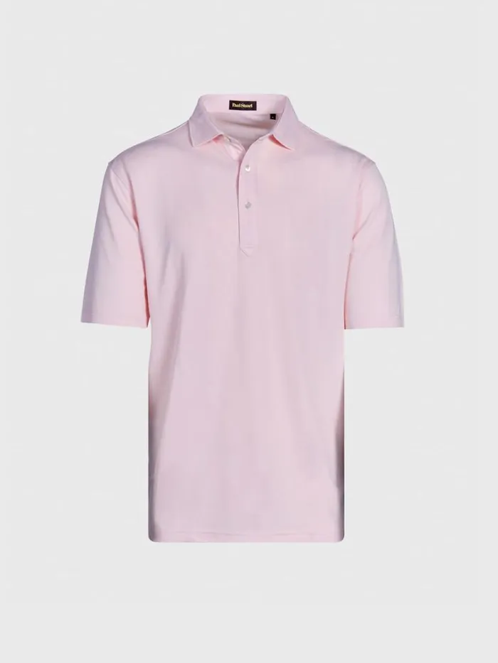 Polos and TShirts Mens Paul Stuart Oxford Performance Polo Lavender