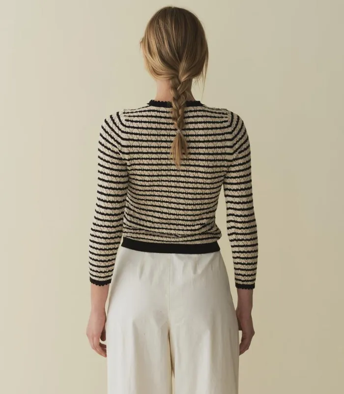 PRUDENCE SWEATER Allaire Stripe Shop DEN Knitwear
