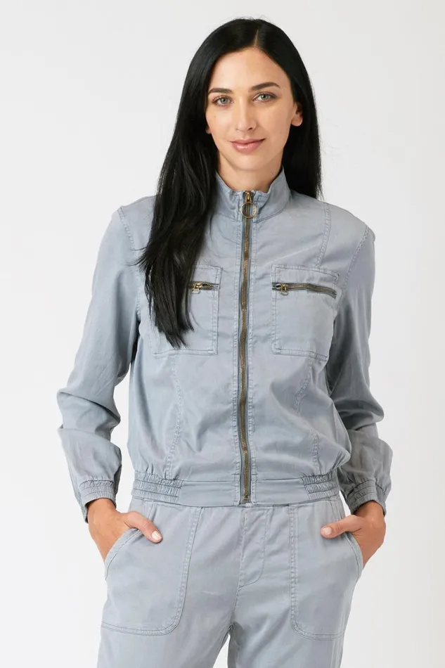 Quinn Bomber Quarry Pigment Clothing XCVI Jackets