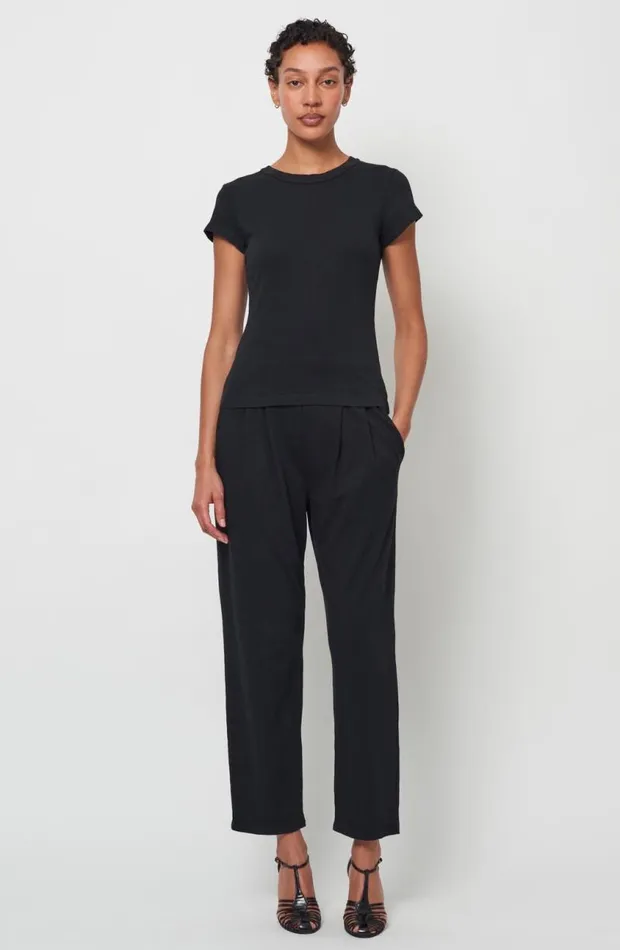 Raquel Allegra Bottoms Women Black Brooke Pant