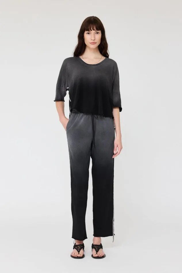 Raquel Allegra Bottoms Women Faded Black Adams Pant