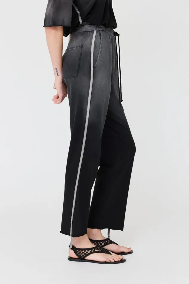 Raquel Allegra Bottoms Women Faded Black Adams Pant