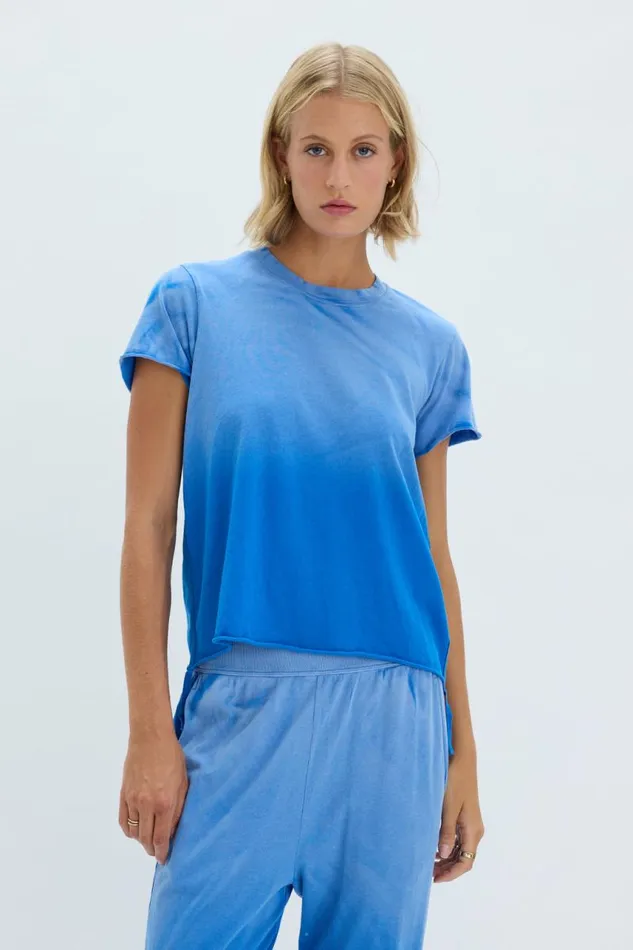 Raquel Allegra Bottoms Women Faded Lapis Liana Tee