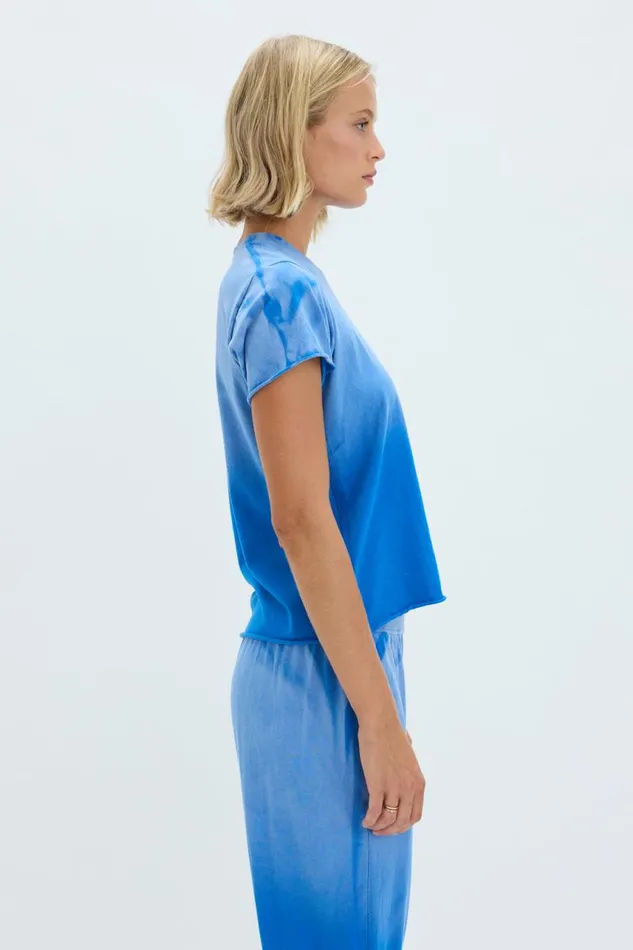 Raquel Allegra Bottoms Women Faded Lapis Liana Tee
