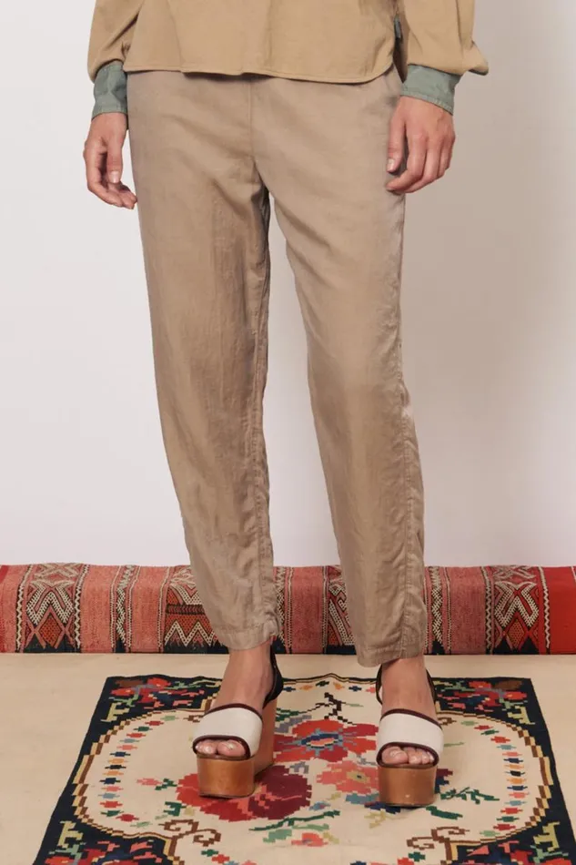 Raquel Allegra Bottoms Women Khaki Fez Pant