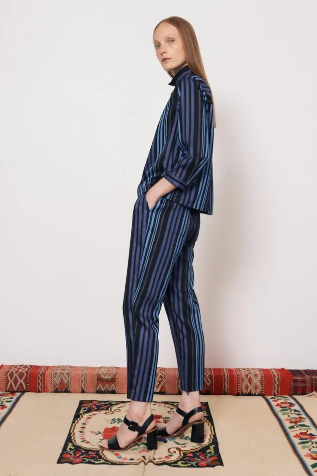 Raquel Allegra Bottoms Women Sueded Tencel Sea Fez Pant