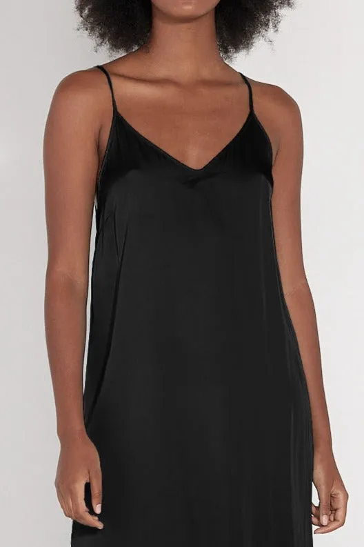 Raquel Allegra Dresses Women Black Slip Dress