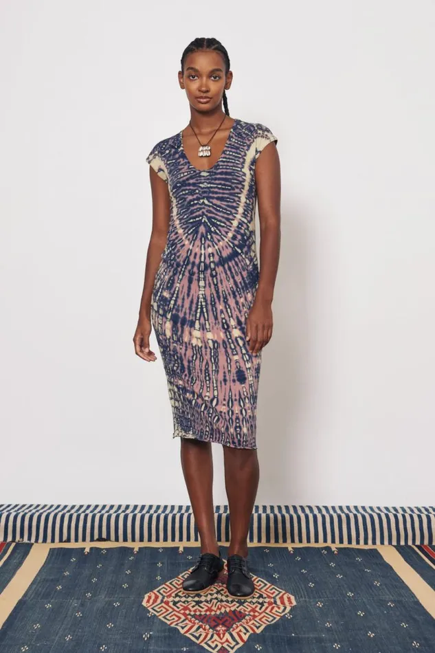 Raquel Allegra Dresses Women Jasper And Navy Zanzibar Midi Dress