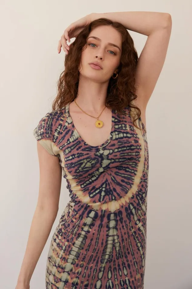 Raquel Allegra Dresses Women Jasper And Navy Zanzibar Midi Dress