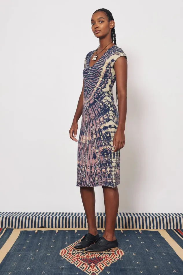 Raquel Allegra Dresses Women Jasper And Navy Zanzibar Midi Dress