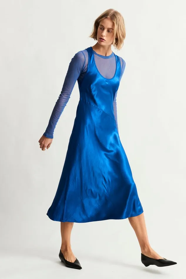 Raquel Allegra Dresses Women Lapis Valentina Midi Dress