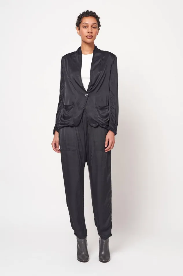 Raquel Allegra Jackets Women Black Jai Jacket