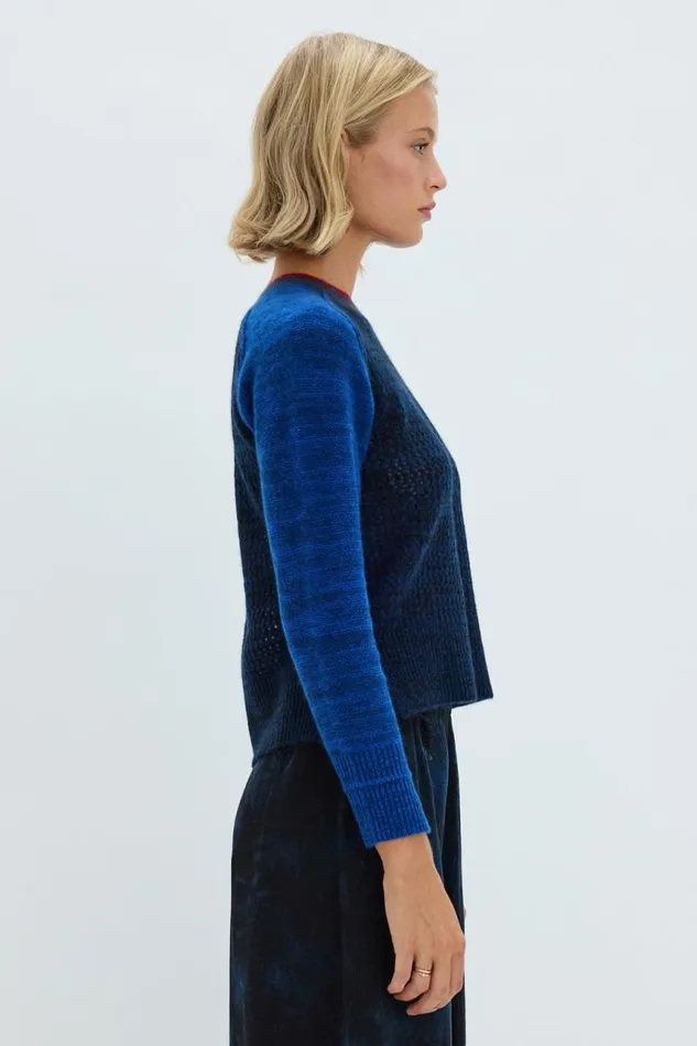 Raquel Allegra Jackets Women Indigo Cashmere Lilith Sweater