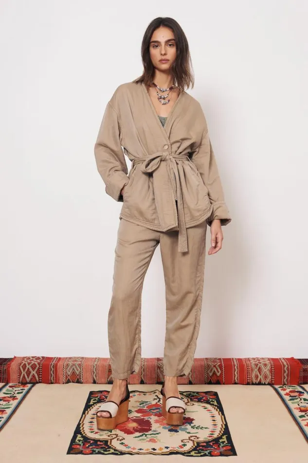 Raquel Allegra Jackets Women Khaki Soma Jacket
