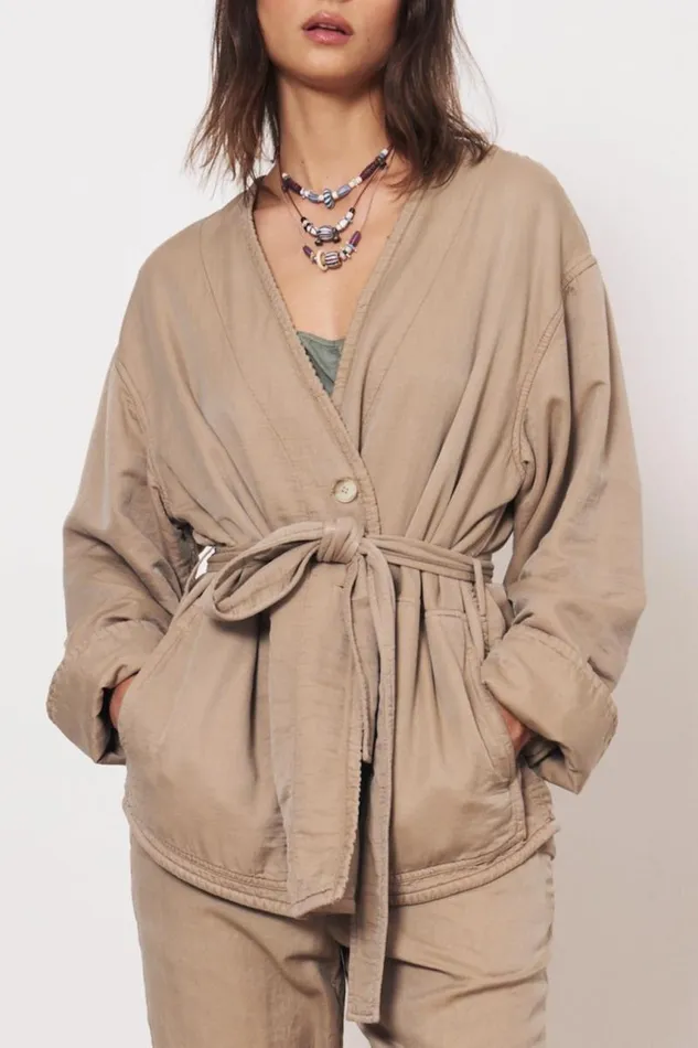 Raquel Allegra Jackets Women Khaki Soma Jacket