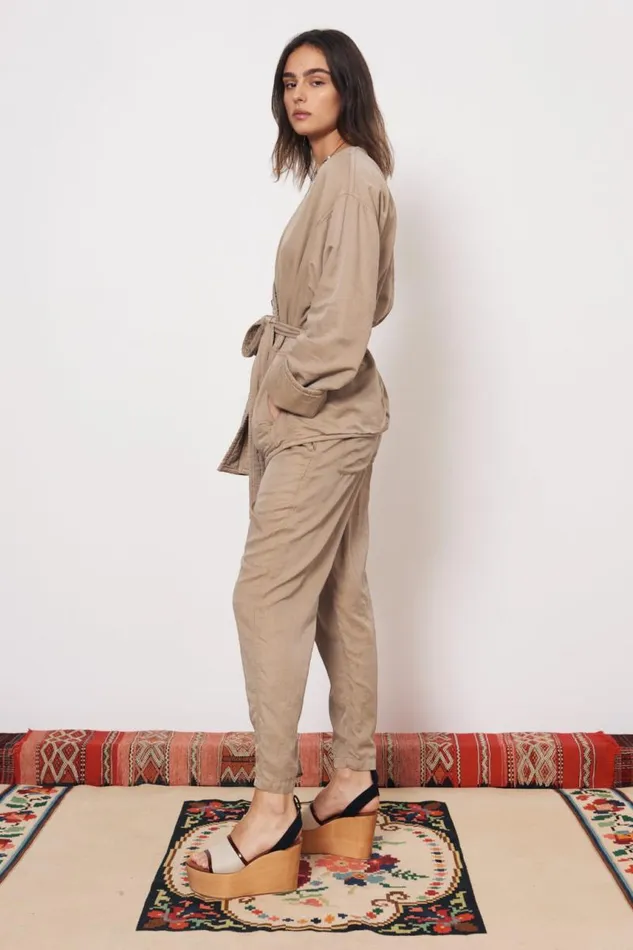 Raquel Allegra Jackets Women Khaki Soma Jacket