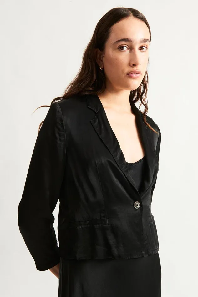Raquel Allegra Sweaters and Knits Women Black Avalon Jacket