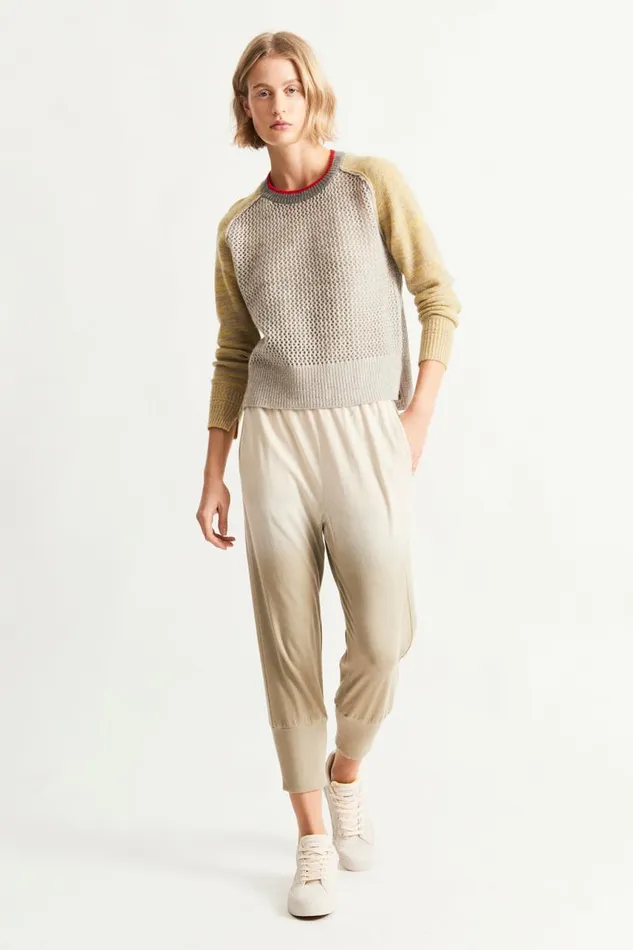 Raquel Allegra TShirts Women Concrete Cashmere Lilith Sweater
