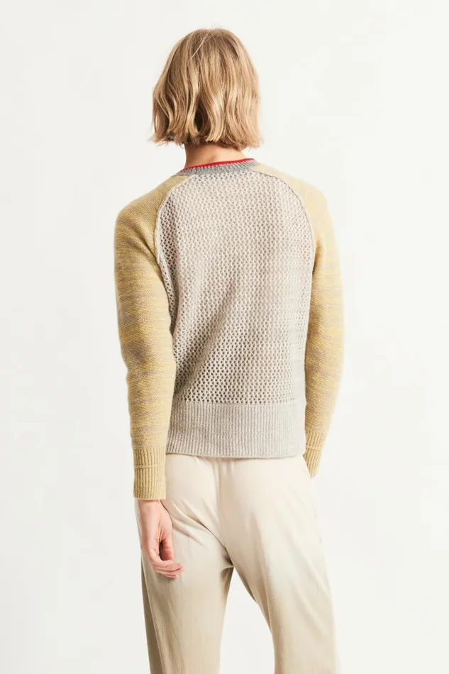 Raquel Allegra TShirts Women Concrete Cashmere Lilith Sweater